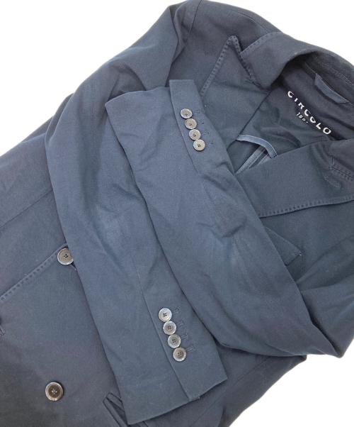 CIRCOLO 1901（チルコロ1901）Circolo 1901 (チルコロ1901) ダブルジャケット ネイビー サイズ:44の古着・服飾アイテム