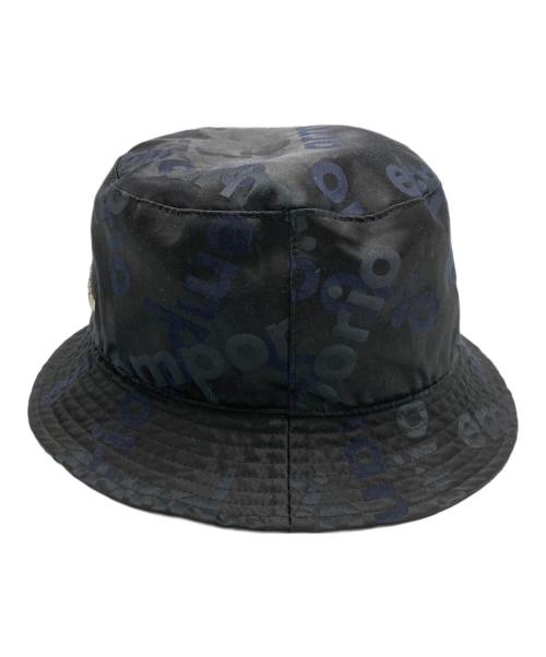 EMPORIO ARMANI（エンポリオ アルマーニ）EMPORIO ARMANI (エンポリオアルマーニ) ロゴバケットハット ブラック サイズ:Freeの古着・服飾アイテム