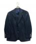 Aquascutum（アクアスキュータム）の古着「シルクストライプテーラードジャケット」｜ネイビー