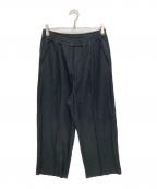 MAISON SPECIALメゾンスペシャル）の古着「Crush Sweat Prime Wide Pin tuck Easy Pants」｜ブラック