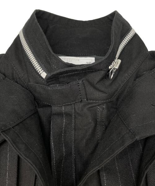 sacai（サカイ）sacai (サカイ) レイヤードディテールジャケット ブラック サイズ:SIZE 3の古着・服飾アイテム