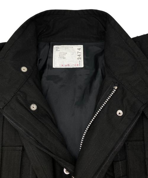sacai（サカイ）sacai (サカイ) レイヤードディテールジャケット ブラック サイズ:SIZE 3の古着・服飾アイテム