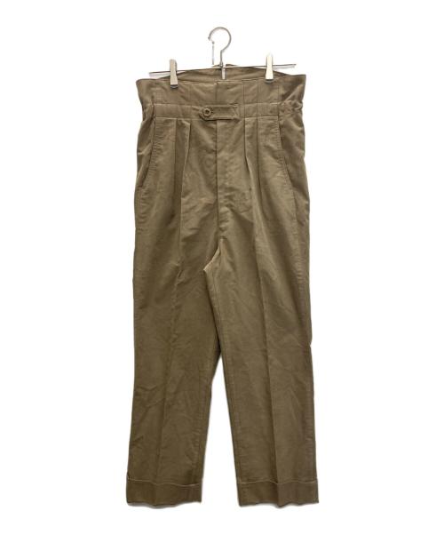 NEAT（ニート）NEAT (ニート) ハイウエスト2タックパンツ オリーブ サイズ:SIZE XSの古着・服飾アイテム