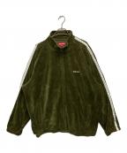 SUPREMEシュプリーム）の古着「Studded Velour Track Jacket」｜グリーン