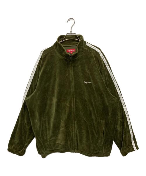SUPREME（シュプリーム）Supreme (シュプリーム) Studded Velour Track Jacket グリーン サイズ:	SIZE XXLの古着・服飾アイテム