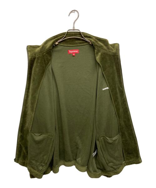 SUPREME（シュプリーム）Supreme (シュプリーム) Studded Velour Track Jacket グリーン サイズ:	SIZE XXLの古着・服飾アイテム