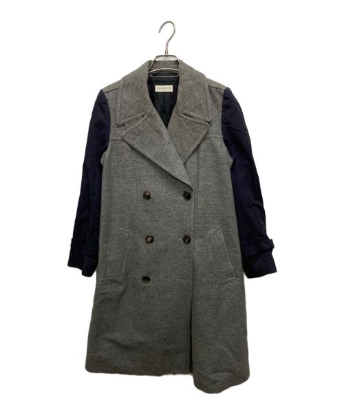 DRIES VAN NOTEN（ドリスヴァンノッテン）DRIES VAN NOTEN (ドリスヴァンノッテン) 異素材トレンチコート グレー サイズ:SIZE 36の古着・服飾アイテム