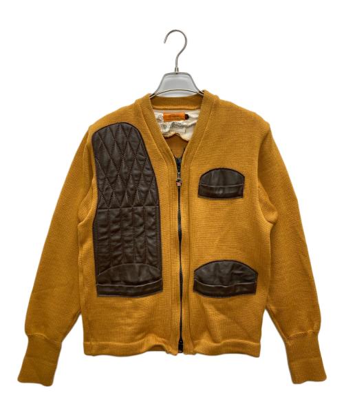 skookum（スクーカム）skookum (スクーカム) シューティングカーディガン イエロー サイズ:Lの古着・服飾アイテム