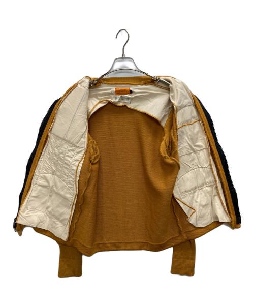 skookum（スクーカム）skookum (スクーカム) シューティングカーディガン イエロー サイズ:Lの古着・服飾アイテム