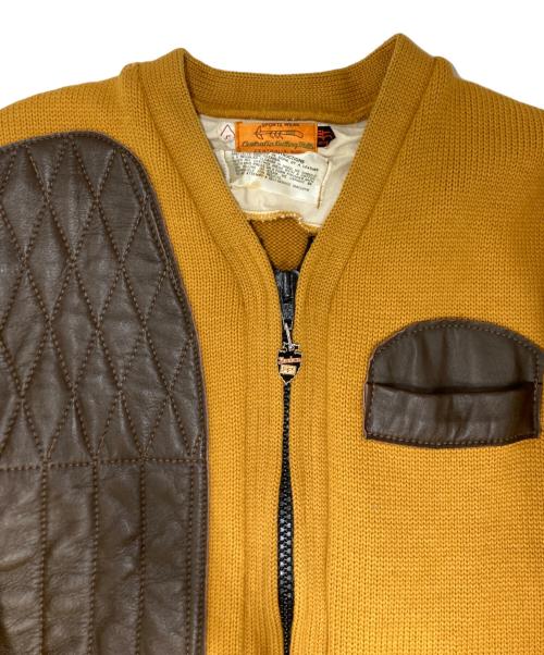 skookum（スクーカム）skookum (スクーカム) シューティングカーディガン イエロー サイズ:Lの古着・服飾アイテム