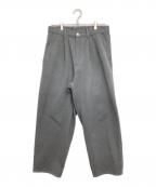 Graphpaperグラフペーパー）の古着「Colorfast Denim Two Tuck Tapered Pants」｜グレー