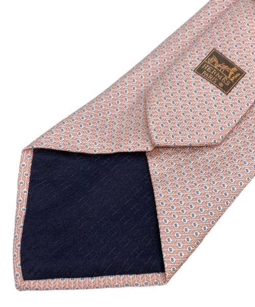 HERMES（エルメス）HERMES (エルメス) シルクネクタイ ピンク サイズ:記載無の古着・服飾アイテム