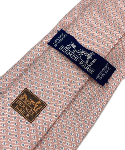 HERMES（エルメス）HERMES (エルメス) シルクネクタイ ピンク サイズ:記載無の古着・服飾アイテム