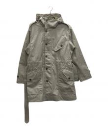 POLO RALPH LAUREN（ポロ・ラルフローレン）の古着「コットンナイロンフーデッドフィールドコート」｜グレー