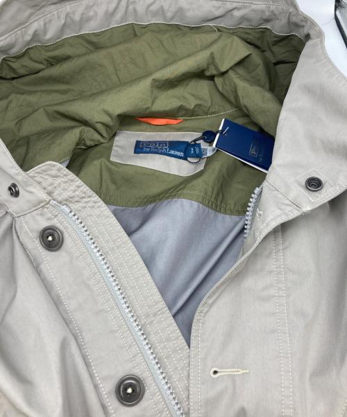 POLO RALPH LAUREN（ポロ・ラルフローレン）POLO RALPH LAUREN (ポロ・ラルフローレン) コットンナイロンフーデッドフィールドコート グレー サイズ:Sの古着・服飾アイテム