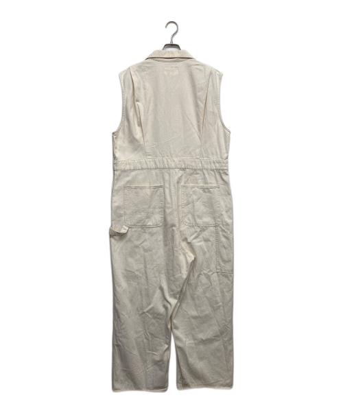 BEAMS BOY（ビームスボーイ）BEAMS BOY (ビームスボーイ) ワークノースリーブオールインワンオールインワン アイボリー サイズ:FREEの古着・服飾アイテム