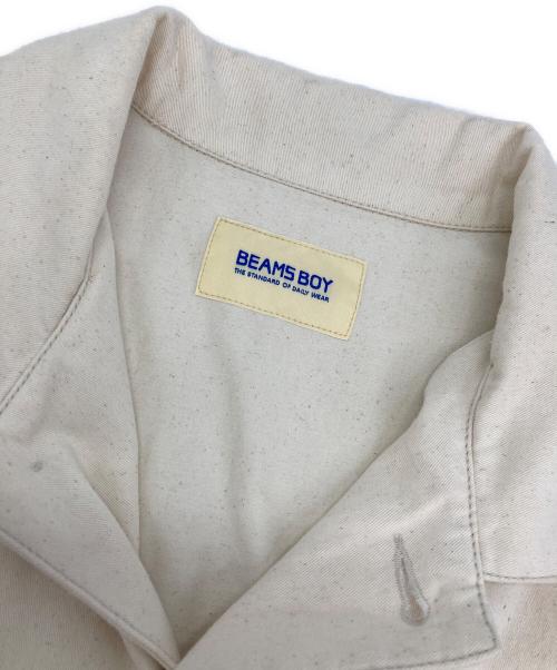 BEAMS BOY（ビームスボーイ）BEAMS BOY (ビームスボーイ) ワークノースリーブオールインワンオールインワン アイボリー サイズ:FREEの古着・服飾アイテム