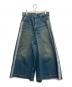 Hysteric Glamour（ヒステリックグラマー）の古着「シルバーサイドライン 8分丈ワイドデニムパンツ」｜インディゴ