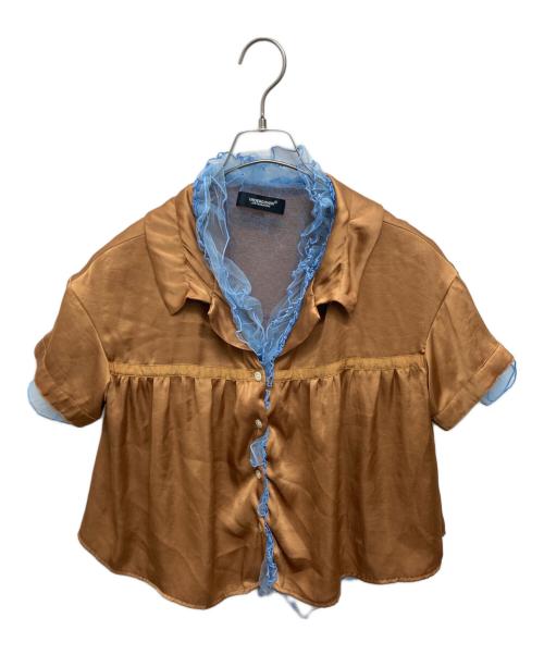 UNDERCOVER（アンダーカバー）UNDERCOVER (アンダーカバー) レイヤードシャツ ブラウン サイズ:１の古着・服飾アイテム