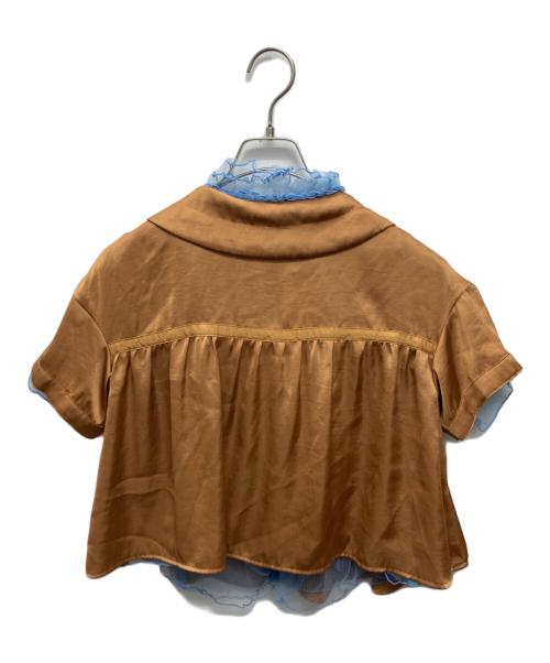 UNDERCOVER（アンダーカバー）UNDERCOVER (アンダーカバー) レイヤードシャツ ブラウン サイズ:１の古着・服飾アイテム