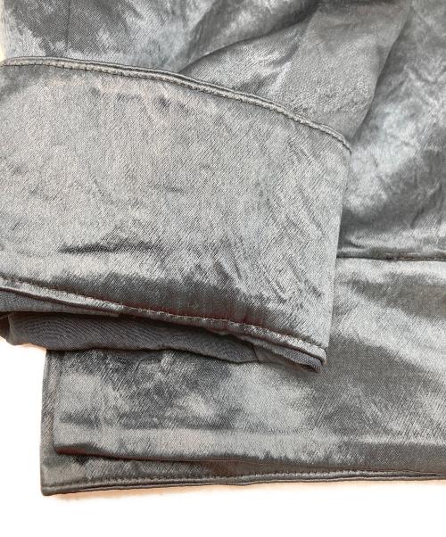 08sircus（ゼロエイトサーカス）08sircus (ゼロエイトサーカス) satin capesleeve top ブルー サイズ:SIZE 1の古着・服飾アイテム