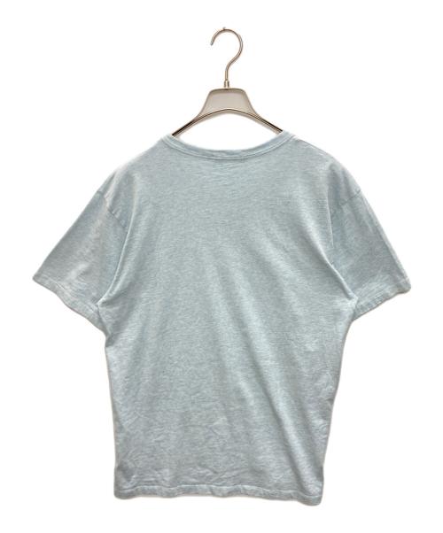 maison kitsune（メゾンキツネ）maison kitsune (メゾンキツネ) ロゴTシャツ スカイブルー サイズ:SIZE Lの古着・服飾アイテム