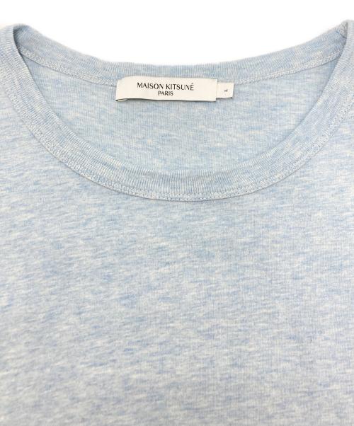 maison kitsune（メゾンキツネ）maison kitsune (メゾンキツネ) ロゴTシャツ スカイブルー サイズ:SIZE Lの古着・服飾アイテム