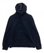 ESTNATIONエストネーション）の古着「ウールカシミヤニットパーカー」｜ネイビー