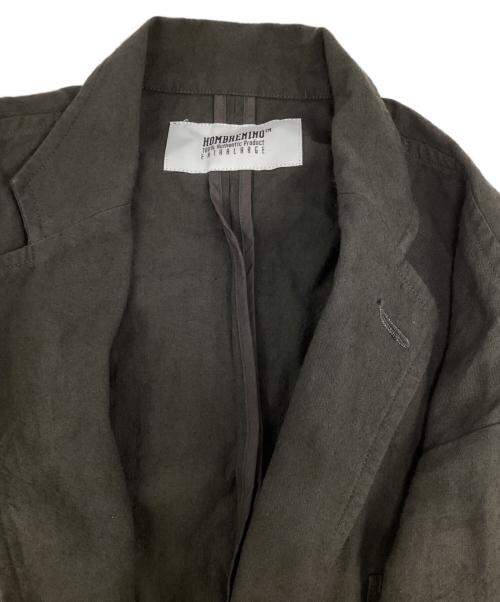 Hombre Nino（オンブレニーニョ）Hombre Nino (オンブレニーニョ) C/L CANVAS 3B JACKET グレー サイズ:Freeの古着・服飾アイテム