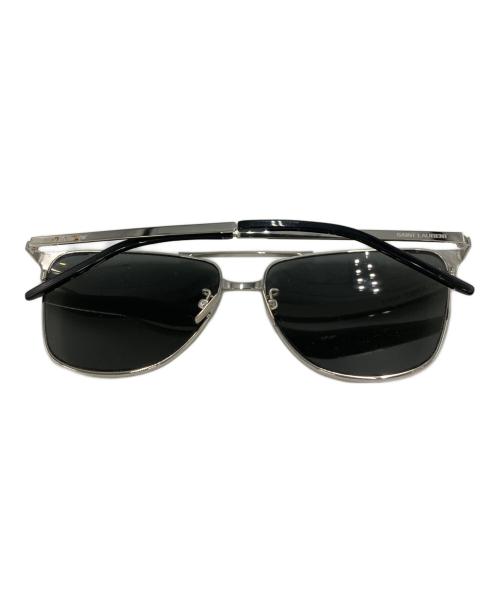 Saint Laurent Paris（サンローランパリ）Saint Laurent Paris (サンローランパリ) ツーブリッジサングラス ブラック×シルバー サイズ:SIZE 59□15-145の古着・服飾アイテム