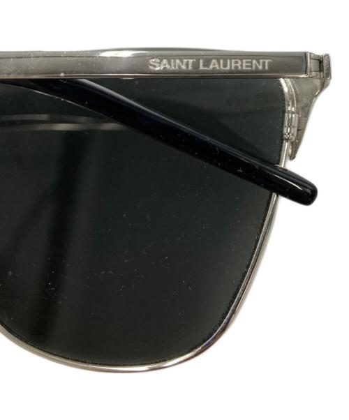 Saint Laurent Paris（サンローランパリ）Saint Laurent Paris (サンローランパリ) ツーブリッジサングラス ブラック×シルバー サイズ:SIZE 59□15-145の古着・服飾アイテム