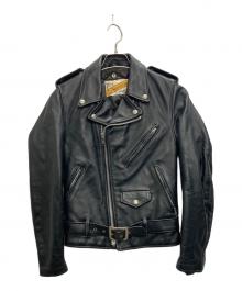 Schott（ショット）の古着「ダブルライダースジャケット」｜ブラック