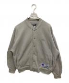 NEIGHBORHOOD×RUSSELL ATHLETICネイバーフッド×ラッセルアスレチック）の古着「カジュアルトラックジャケット」｜グレー