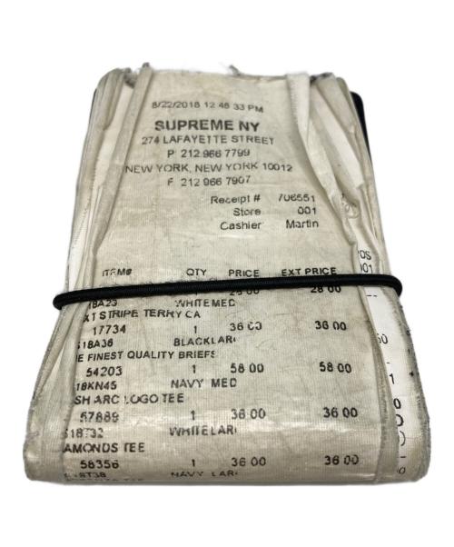 SUPREME（シュプリーム）SUPREME (シュプリーム) MM6 Maison Margiela (エムエムシックス メゾンマルジェラ) Receipt Wallet ブラック×ホワイトの古着・服飾アイテム