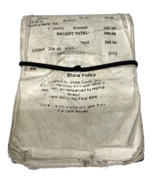 SUPREME（シュプリーム）SUPREME (シュプリーム) MM6 Maison Margiela (エムエムシックス メゾンマルジェラ) Receipt Wallet ブラック×ホワイトの古着・服飾アイテム