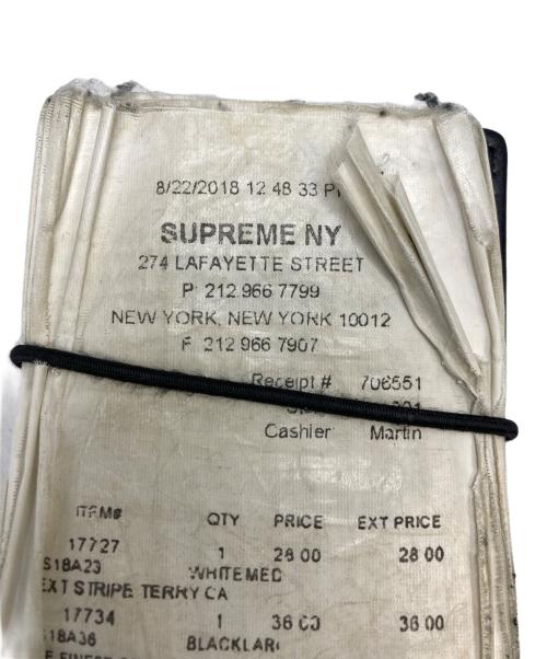 SUPREME（シュプリーム）SUPREME (シュプリーム) MM6 Maison Margiela (エムエムシックス メゾンマルジェラ) Receipt Wallet ブラック×ホワイトの古着・服飾アイテム