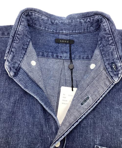 leno（リノ）leno (リノ) BUTTON DOWN SHIRT DENIM インディゴ サイズ:SIZE 2の古着・服飾アイテム