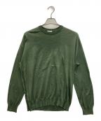 cash & barbaキャッシュアンドバルバ）の古着「シーアイランドコットン ニット」｜グリーン(SAGE)