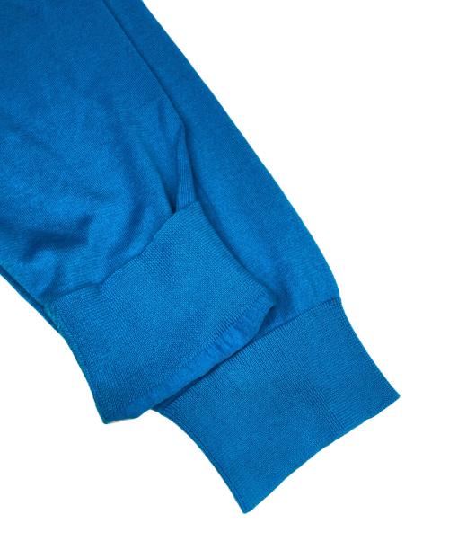 cash & barba（キャッシュアンドバルバ）cash & barba (キャッシュアンドバルバ) シーアイランドコットン ニット ブルー サイズ:SIZE 4の古着・服飾アイテム