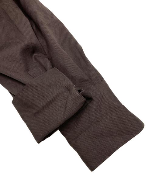 CABAN（キャバン）CABAN (キャバン) ウールツイル ハイネックロングシャツ ブラウン サイズ:SIZE Sの古着・服飾アイテム