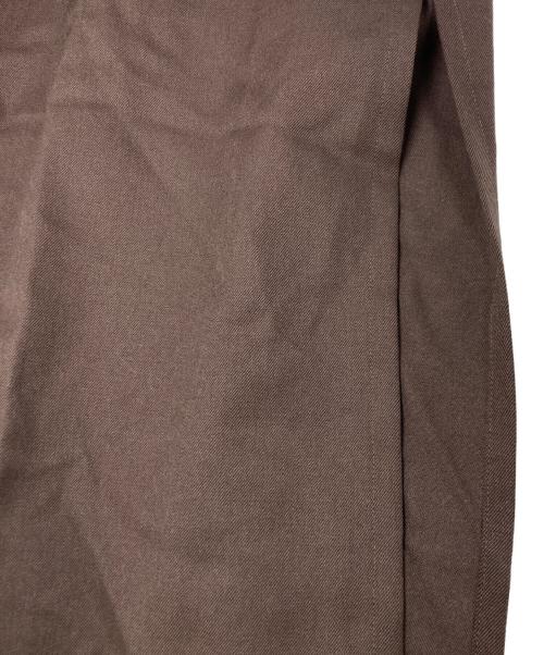 CABAN（キャバン）CABAN (キャバン) ウールツイル ハイネックロングシャツ ブラウン サイズ:SIZE Sの古着・服飾アイテム