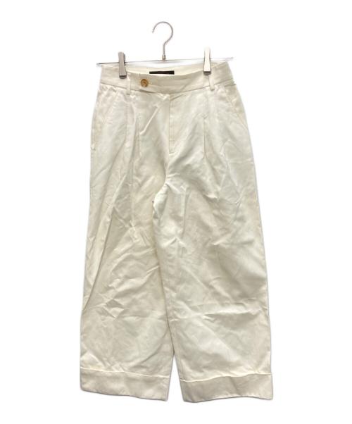 CABAN（キャバン）CABaN (キャバン) コットンレーヨンチノ クロップドパンツ アイボリー サイズ:SIZE XSの古着・服飾アイテム