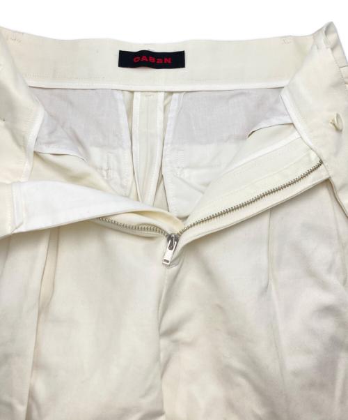 CABAN（キャバン）CABaN (キャバン) コットンレーヨンチノ クロップドパンツ アイボリー サイズ:SIZE XSの古着・服飾アイテム