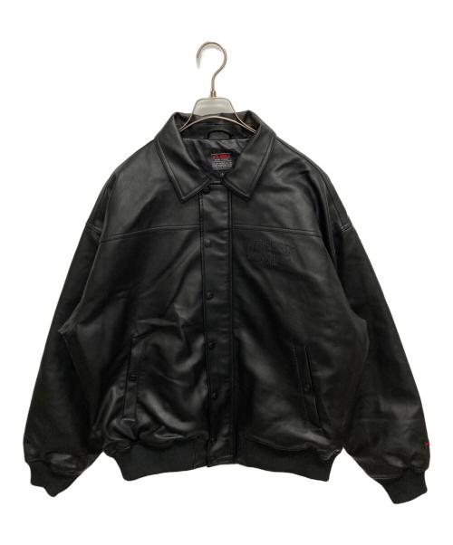 FUBU（フブ）FUBU (フブ) ECO LEATHER BLOUSON ブラック サイズ:SIZE　Lの古着・服飾アイテム