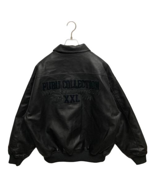 FUBU（フブ）FUBU (フブ) ECO LEATHER BLOUSON ブラック サイズ:SIZE　Lの古着・服飾アイテム