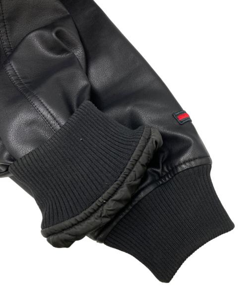 FUBU（フブ）FUBU (フブ) ECO LEATHER BLOUSON ブラック サイズ:SIZE　Lの古着・服飾アイテム