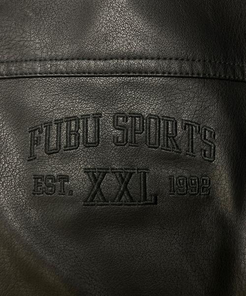 FUBU（フブ）FUBU (フブ) ECO LEATHER BLOUSON ブラック サイズ:SIZE　Lの古着・服飾アイテム