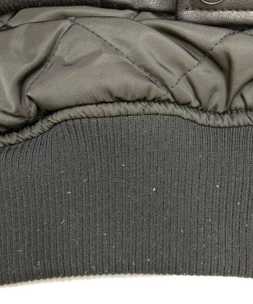 FUBU（フブ）FUBU (フブ) ECO LEATHER BLOUSON ブラック サイズ:SIZE　Lの古着・服飾アイテム