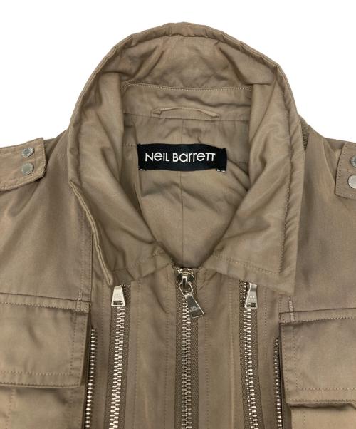 NEIL BARRETT（ニールバレット）NEIL BARRETT (ニールバレット) デザインジップ ブルゾン ベージュ サイズ:SIZE XSの古着・服飾アイテム