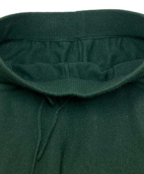 Text（テクスト）Text (テクスト) モンゴリアンカシミヤニットパンツ グリーン サイズ:SIZE 3の古着・服飾アイテム